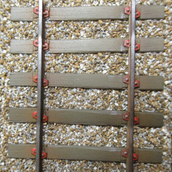 SNCF C60 - 18m_27 traverses - Pose élastique sur selles U77 4 trous avec griffons Nabla