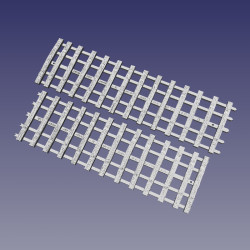 SNCF C60 - 18m_27 traverses - Pose élastique sur selles U77 4 trous avec griffons Nabla