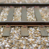SNCF C75 - 18m_31 traverses - Pose élastique sur selles U75 3 trous avec griffons Nabla