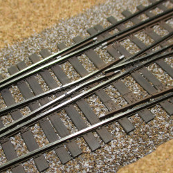 SNCF - Branchement 3 voies GD et DG - Tg 0.13 - 0.13 - modèle 41 - cœur en rails assemblés - Code 60