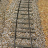 Voie métrique - 8m -11 traverses avec ou sans selles - avec rails code 40