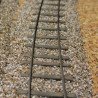 Voie métrique - 8m -11 traverses avec ou sans selles - avec rails code 40