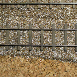 Voie métrique - 8m -11 traverses avec ou sans selles - avec rails code 40
