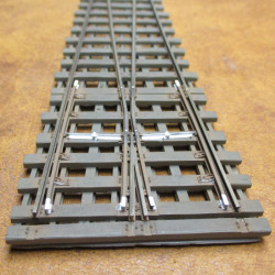 SNCF - Tg 0.13 Extra-court - modèle 61- Branchement 2 voies  - cœur en rails assemblés - Code 60