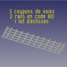 PO - 38 Kg - Voie de 11 m sur 12 traverses - Avec rails en code 60