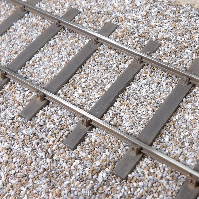 PO - 38 Kg - Voie de 22 m sur 24 traverses - Avec rails en code 60