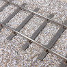PO - 38 Kg - Voie de 22 m sur 24 traverses - Avec rails en code 60