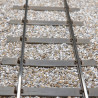 PO - 38 Kg - Voie de 22 m sur 24 traverses - Avec rails en code 60