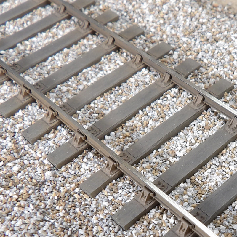 PO - 38/42 Kg - Voie de 11 m sur 14 traverses - Avec rails en code 60