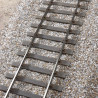 PO - 42 Kg - Voie de 11 m sur 18 traverses - Avec rails en code 60