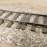PO - 42 Kg - Voie de 11 m sur 18 traverses - Avec rails en code 60