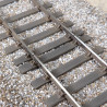 PO - 42 Kg - Voie de 11 m sur 18 traverses - Avec rails en code 60