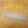PO - 42 Kg - Voie de 11 m sur 18 traverses - Avec rails en code 60