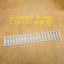 PO - 42 Kg - Voie de 16,5 m sur 25 ou 28 traverses - A joints décalés - Avec rails en code 60