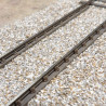 Longrine PO pour pont métallique ou fosse - Pour rail code 60