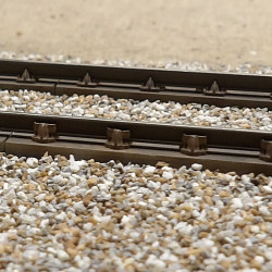 Longrine PO pour pont métallique ou fosse - Pour rail code 60